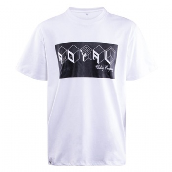 Wholesale Silk Screen Print Logo Comfortable White Cotton T-shirts