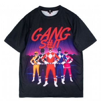 Unisex Custom Full Print Sublimation Polyester Dry Fit T-shirt
