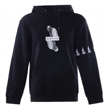 Custom DTG Direct to Garment and Screen Print Logo Cotton Hoodie
