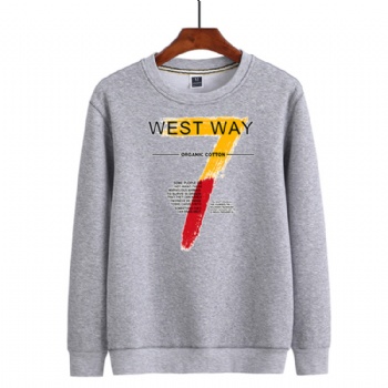 Colorful Custom Screen Print Cotton Fabric Sweatshirt