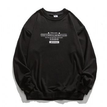 Custom DTG Direct to Garment and Screen Print Logo Cotton Sweatshirt