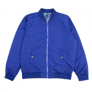 Reversible jacket Custom - printed pattern Custom - embroidered logo
